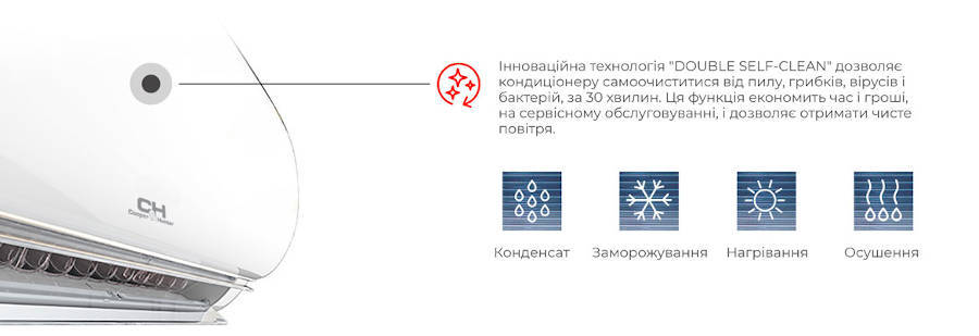 DOUBLE SELF-CLEAN самоочищення від пилу